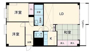 メゾン千里D6【7階】の間取り