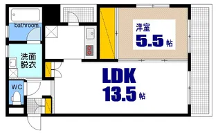 第5イワヒロビル【7階】の間取り