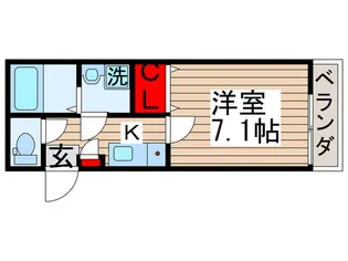 グレイシア北千住【1階】の間取り