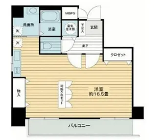 シルキーハイツ九段南【6階】の間取り