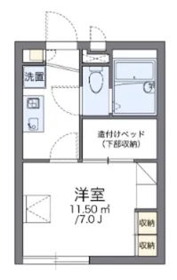 レオパレスエスポワール【1階】の間取り