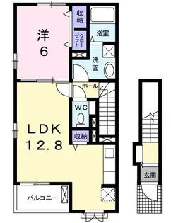 パティオ・ソレアードIII【2階】の間取り