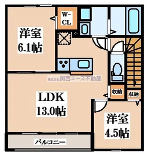 イーグルソシア【2階】の間取り