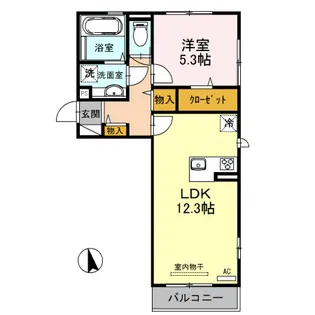 エレンシア【3階】の間取り