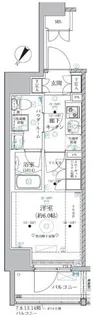 ベルグレード川崎AZ【6階】の間取り