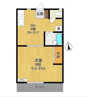 ハイムテルB【2階】の間取り