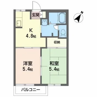メゾン・ド・フィル A【2階】の間取り