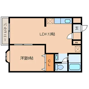 エスポワール・28【2階】の間取り