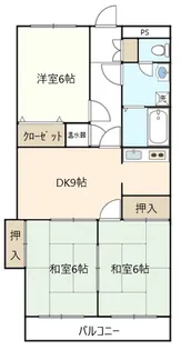 カーサ天王台【6階】の間取り