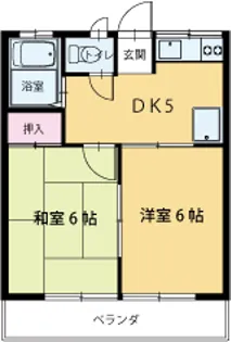 シティハイムポエム【1階】の間取り