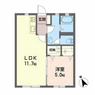 シャーメゾン・ヴィヴァーチェ【1階】の間取り