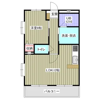 レアールパルA棟【2階】の間取り