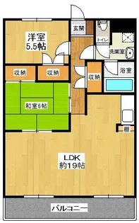 シティロイヤルコート【2階】の間取り