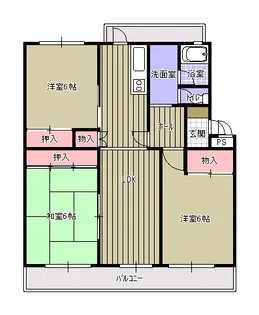 総社アパート【1階】の間取り