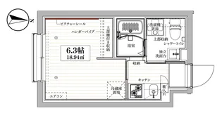 COCOCUBE YANAGIHARA【2階】の間取り