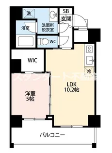 ノルデンハイム天神橋ADVANCE(アドバンス)【5階】の間取り