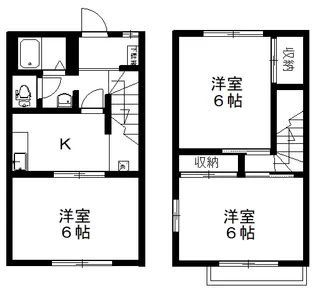 レジデンスARAI Bの間取り