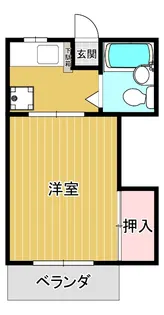 1Kの間取り画像