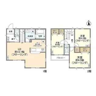 東京都世田谷区北烏山7【一戸建】の間取り