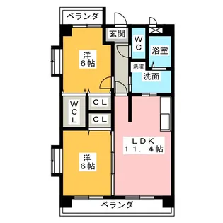 Felice(フェリーチェ)【2階】の間取り