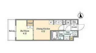 ベルファース三軒茶屋【3階】の間取り