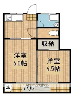 ハミーコーポ【2階】の間取り