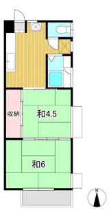 ワタナベハイツ【2階】の間取り
