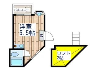 サンロイヤル池上【2階】の間取り