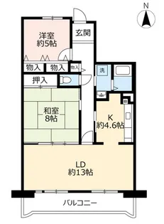 URアルビス池田【7階】の間取り