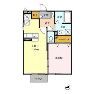 セピアコート【1階】の間取り