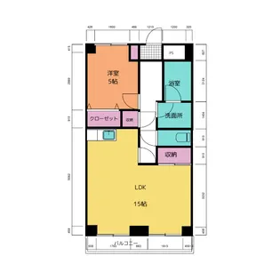 ヒルズ M1【6階】の間取り