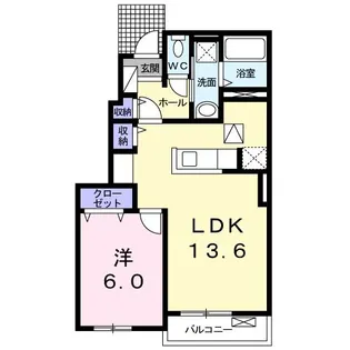 ハピネスハウス森下I【1階】の間取り