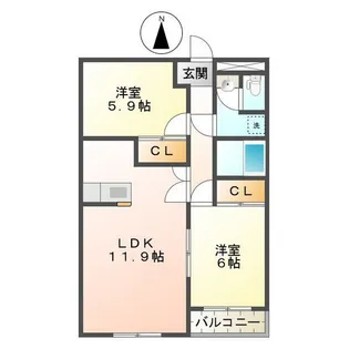 セピアコート【3階】の間取り