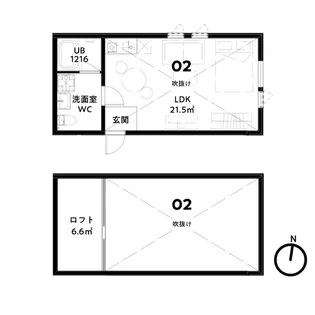 icca room2【2階】の間取り
