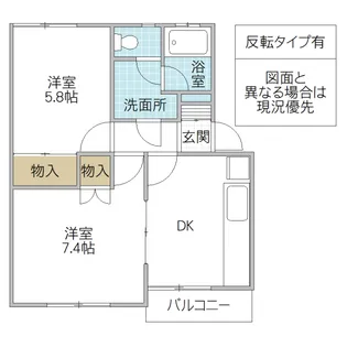 サニーコーポ 1【1階】の間取り