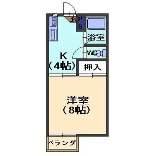 ハイツ花の木【2階】の間取り