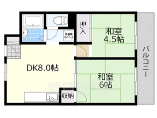 高木マンション【5階】の間取り