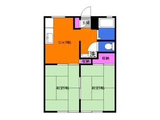 サンライフ川口【1階】の間取り