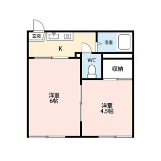 フォーブル貢川【2階】の間取り