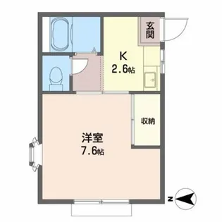 コートカノン【1階】の間取り