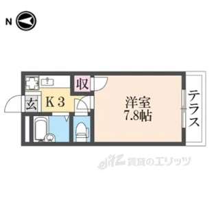 銀頂ハイツ【1階】の間取り