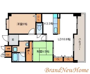 甲燿【5階】の間取り