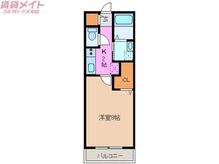 ガノスA棟【2階】の間取り