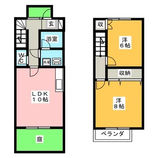 岐阜県羽島市竹鼻町丸の内4【一戸建】の間取り