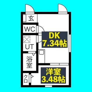 プリシェール黄金【2階】の間取り