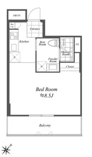 ブルーノコート蒲田【3階】の間取り
