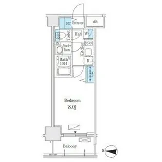 愛知県名古屋市中区千代田2【マンション】の間取り