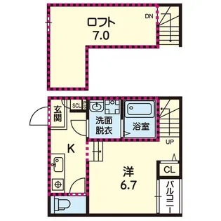 ステラ清水新地【1階】の間取り