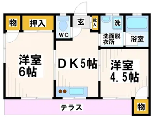 東京都府中市白糸台2【マンション】の間取り