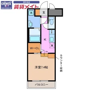 Renace Lekame【4階】の間取り